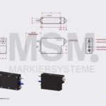 MK12-a Skizze 1-Ventil Markierkopf Farbmarkiersystem | MSM Markiersysteme Kennzeichnungssysteme