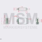 MK18 Skizze 7-Ventil Markierkopf Farbmarkiersystem | MSM Markiersysteme Kennzeichnungssysteme