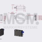 MK22 Skizze 5-Ventil Markierkopf Farbmarkiersystem | MSM Markiersysteme Kennzeichnungssysteme