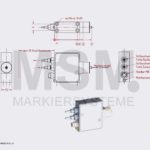 MK23 Skizze 1-Düsen Markierkopf Farbmarkiersystem | MSM Markiersysteme Kennzeichnungssysteme